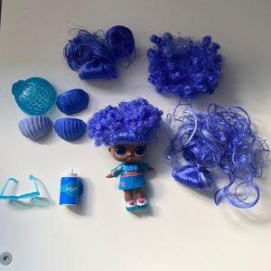 LOL Surprise Doll Hairvibes Jelly Jam Blue Hair Lot